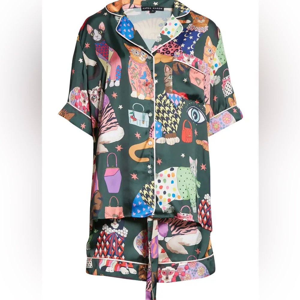 Karen Mahon Cat pajama set